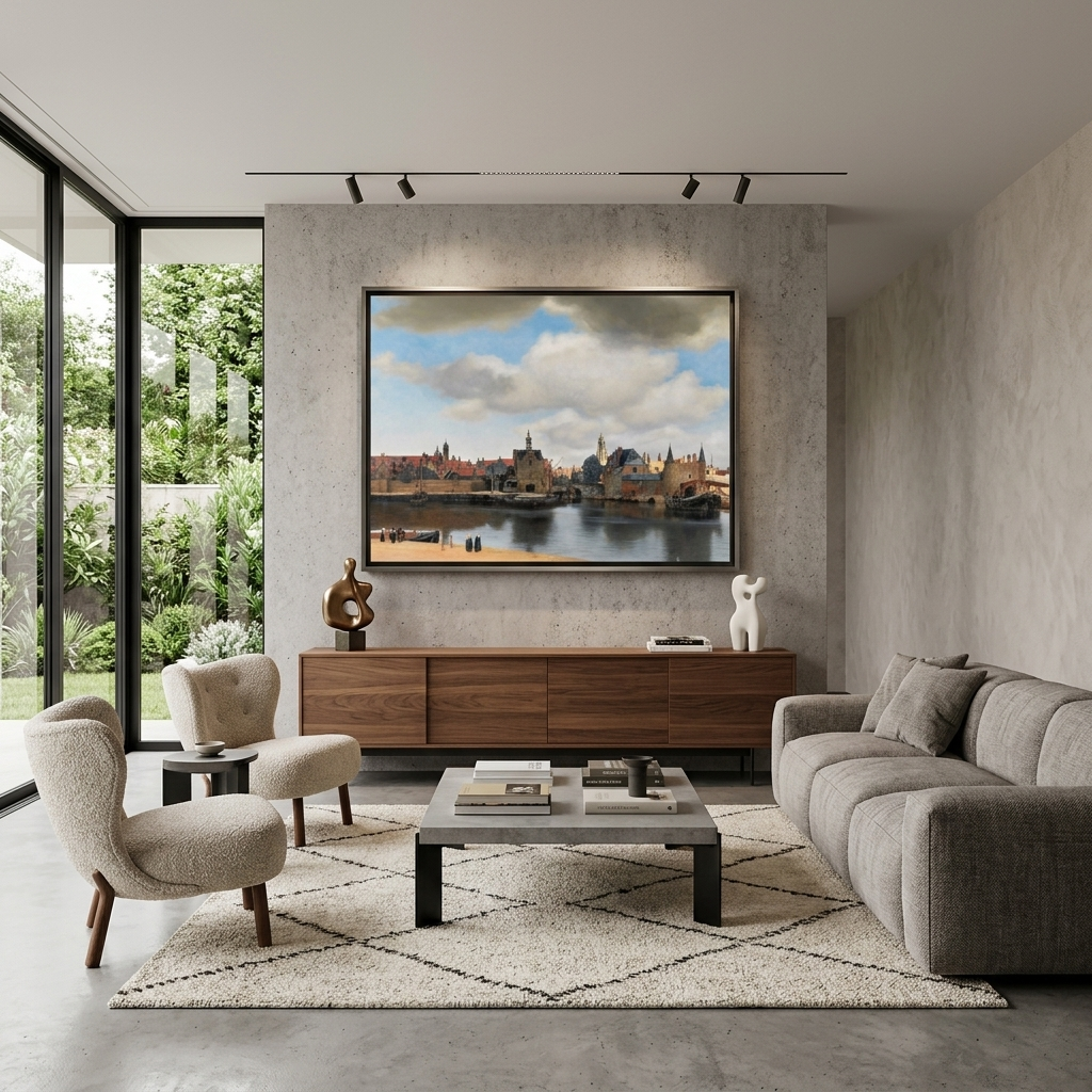 Reproduktion Delta View Reproduktion Leinwand Wand Kunstdruck