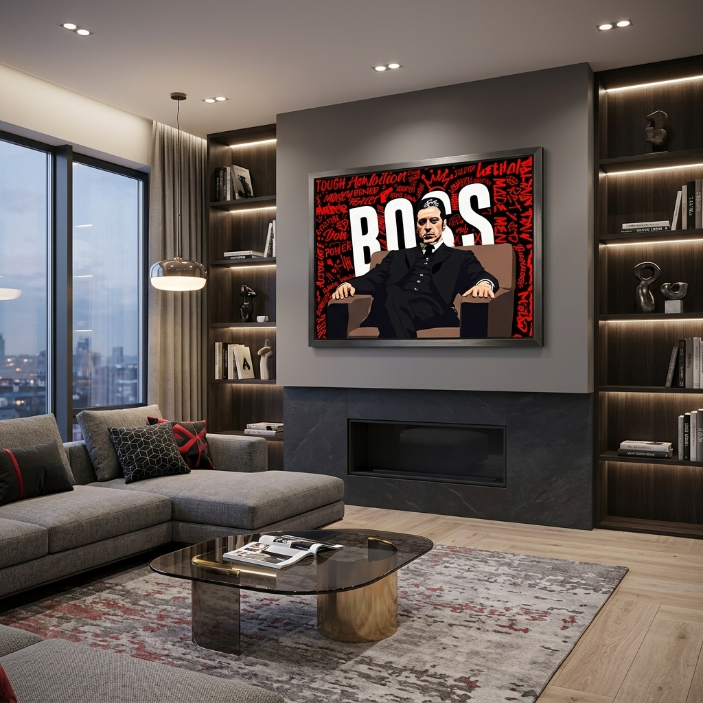 Tony Montana's boss  Motivational Canvas Wall Art Print