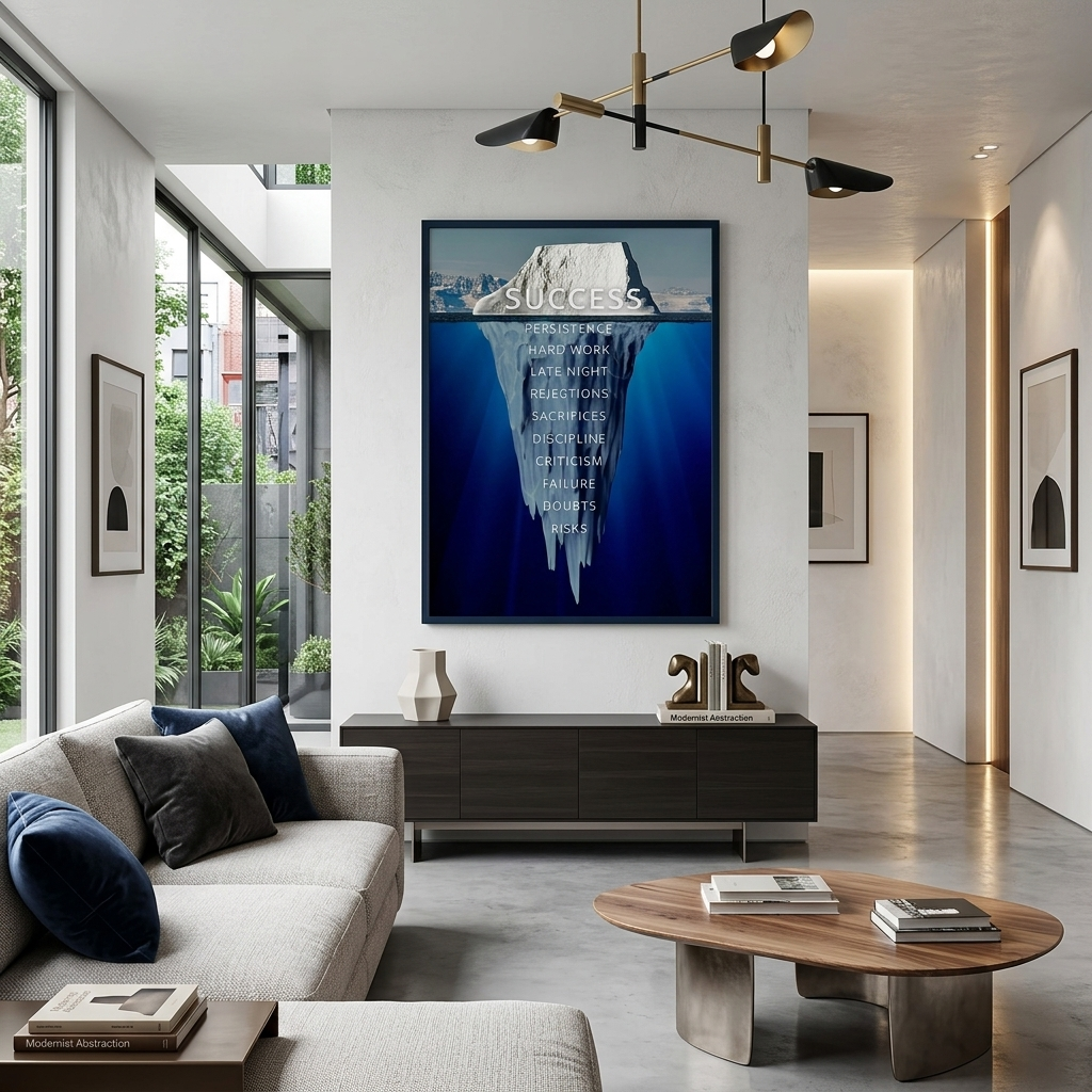 Um Erfolg zu motivieren Motivieren Leinwand Wand Kunstdruck