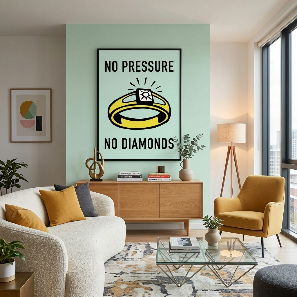 Monopoly No pressure Canvas Wall Art Print