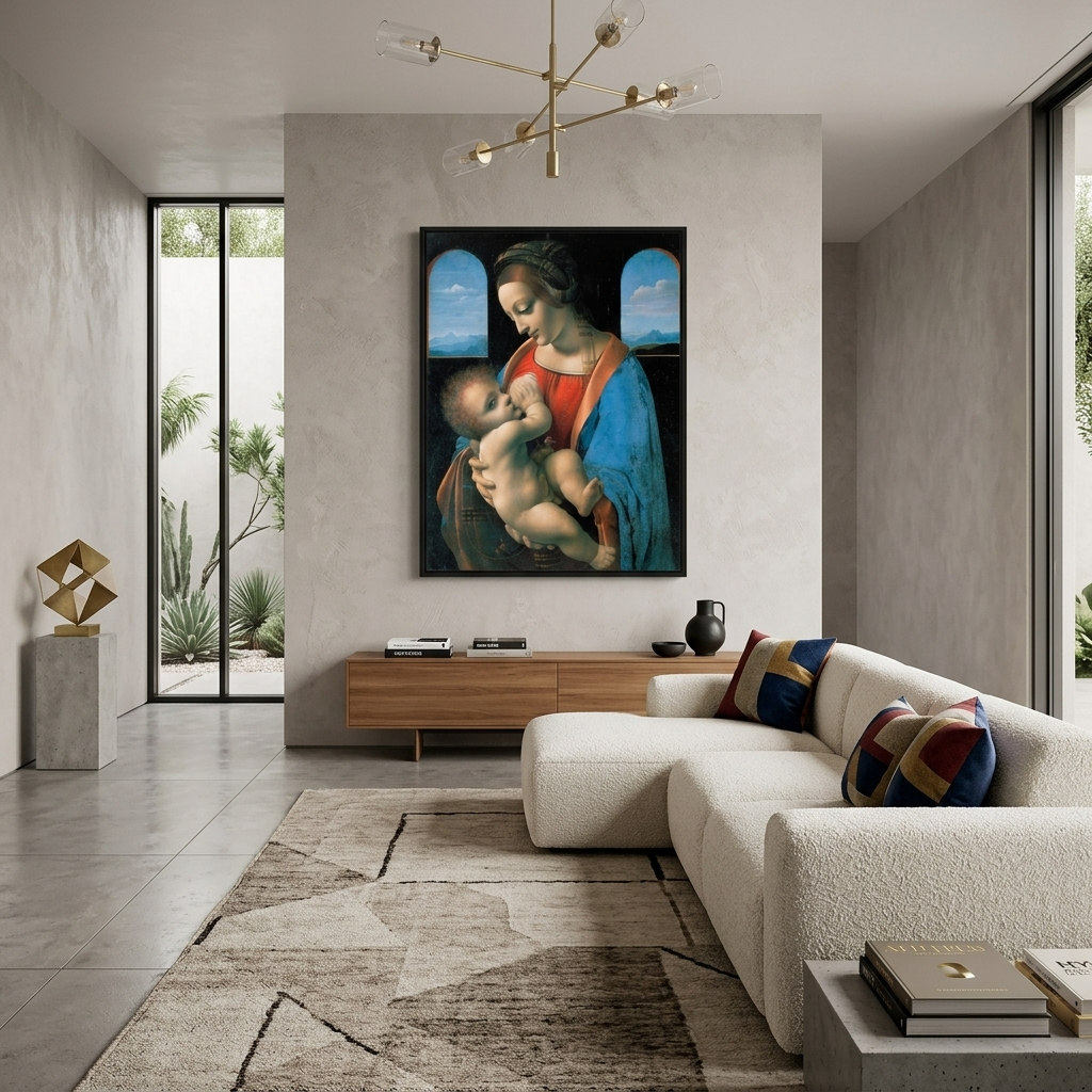 Reproduktion Madonna Litta Reproduktion Leinwand Wand Kunstdruck