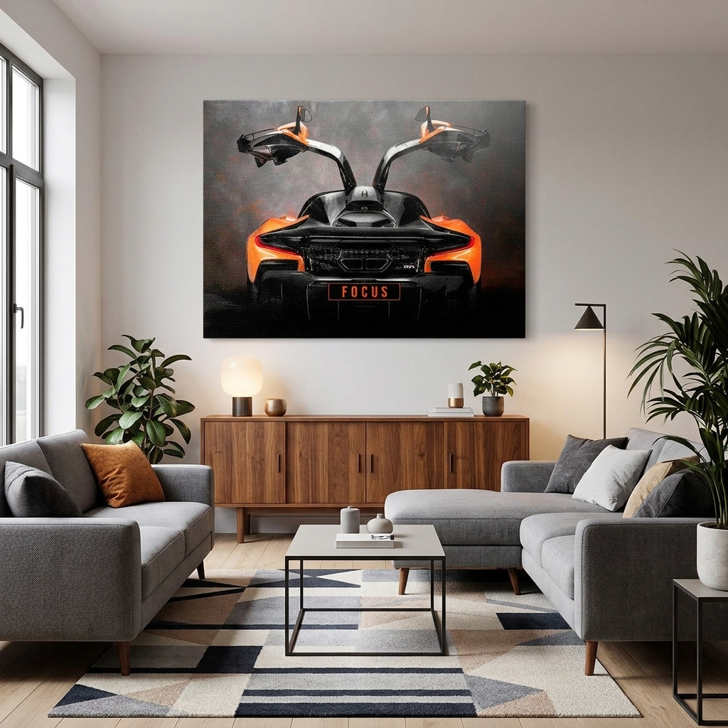 Leinwandbild „Roter Ferrari“