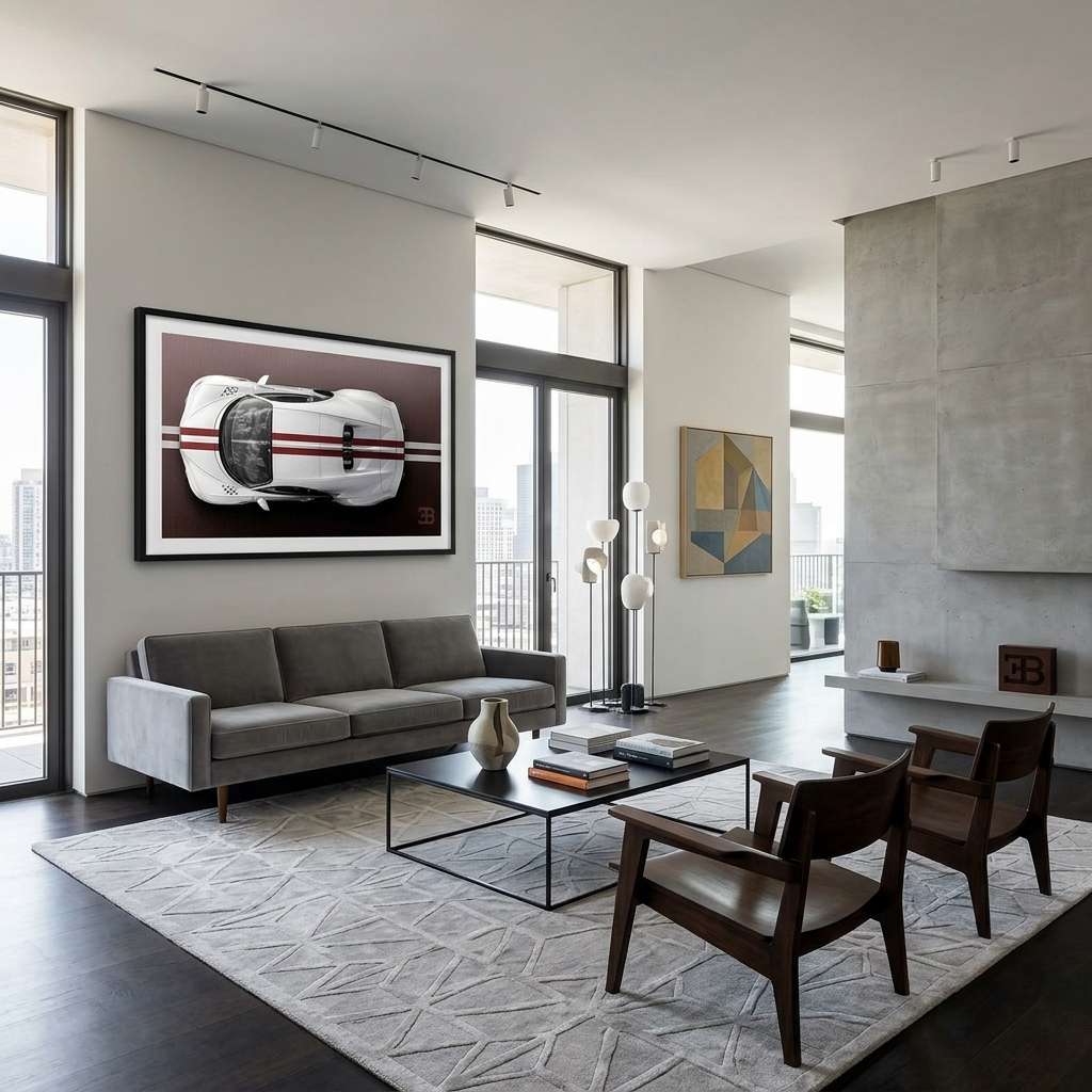 BUGATTI BACKSIDE Canvas Wall Art