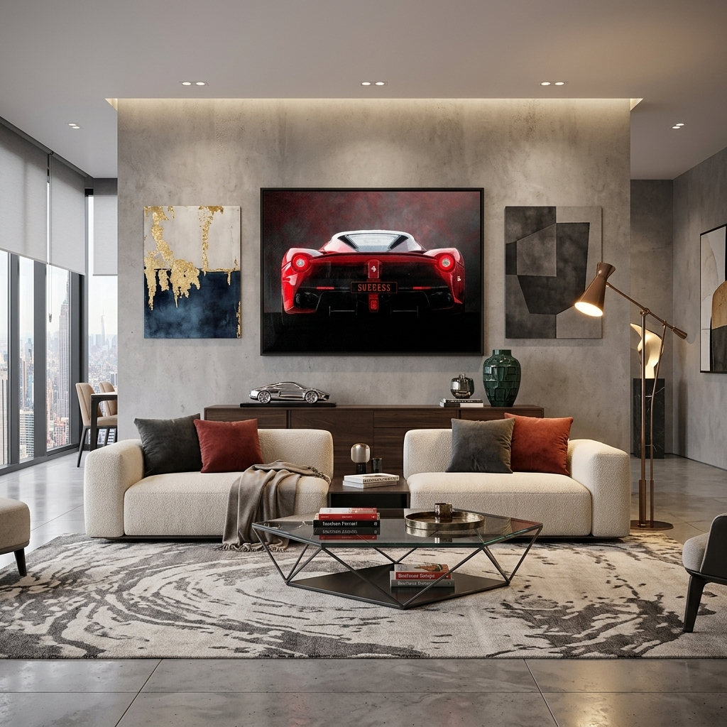 Leinwandbild „Roter Ferrari“