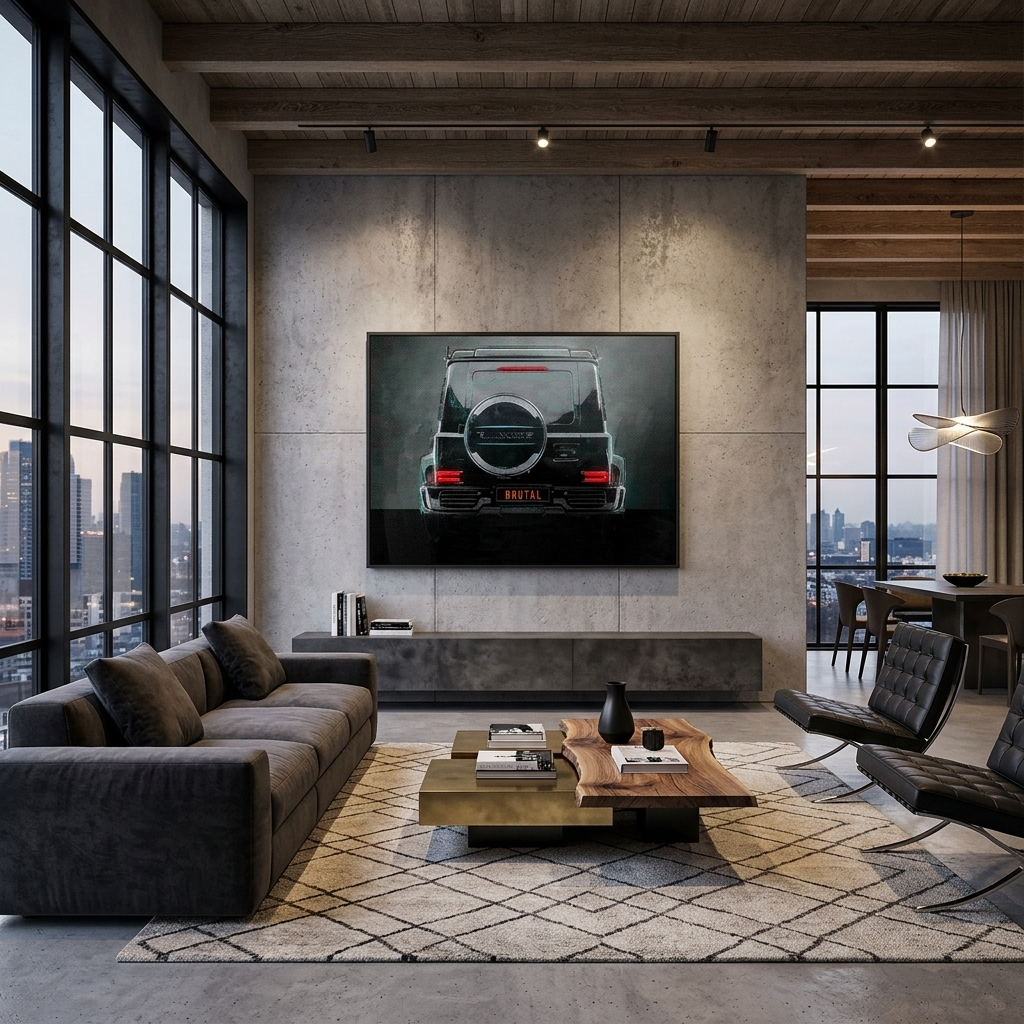 MERSEDES G63 BACKSIDE Canvas Wall Art