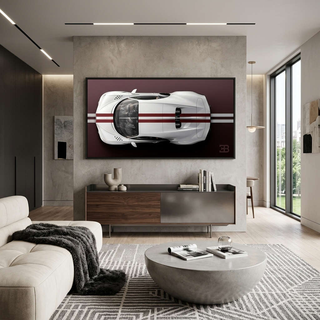 BUGATTI BACKSIDE Canvas Wall Art