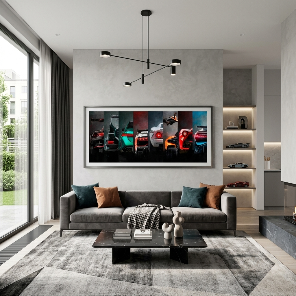 СAR BACKSIDE Canvas Wall Art