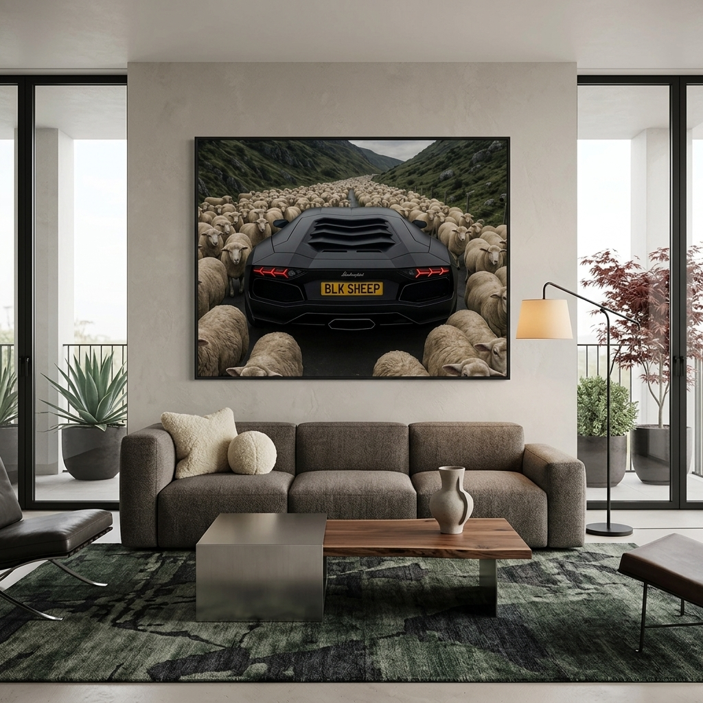 Leinwandbild „Roter Ferrari“