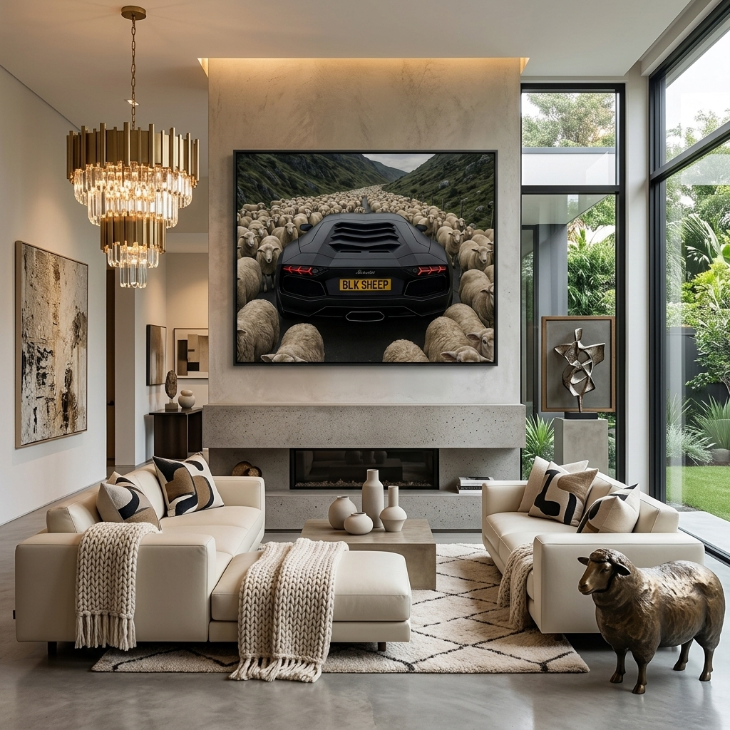 Leinwandbild „Roter Ferrari“
