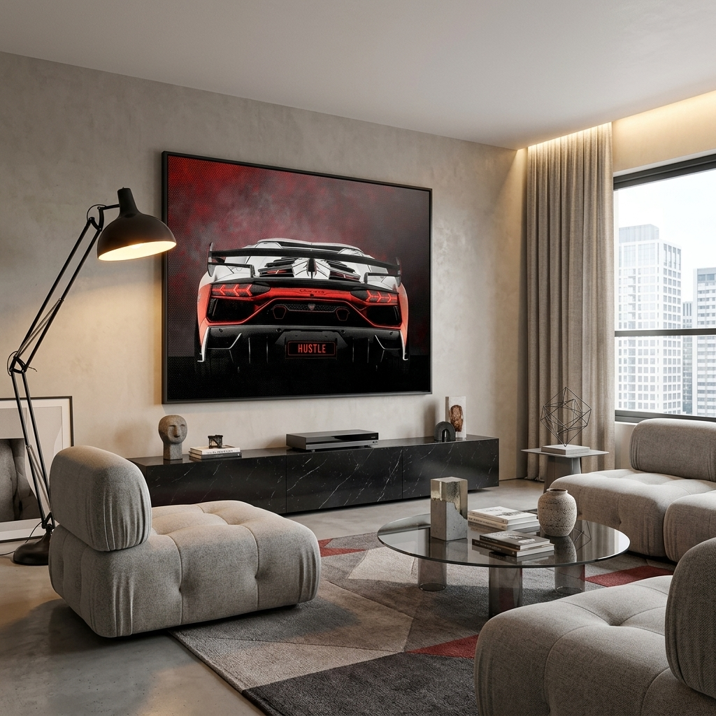 Leinwandbild „Roter Ferrari“