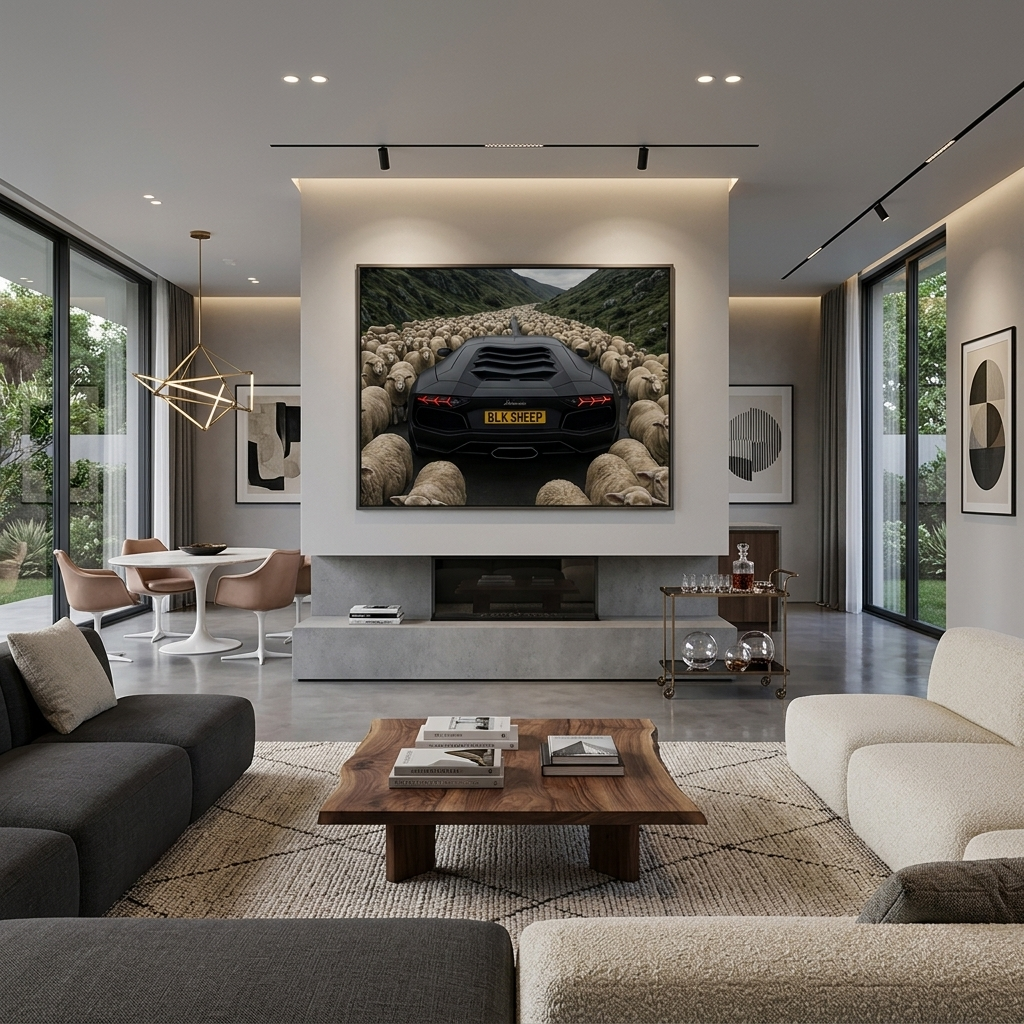 Black Sheep Lamborghini – Stand Out From the Crowd Canvas Wall Art