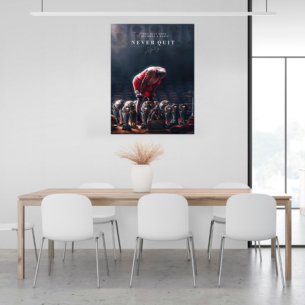 Never Give Up: The Path of a Legend Canvas