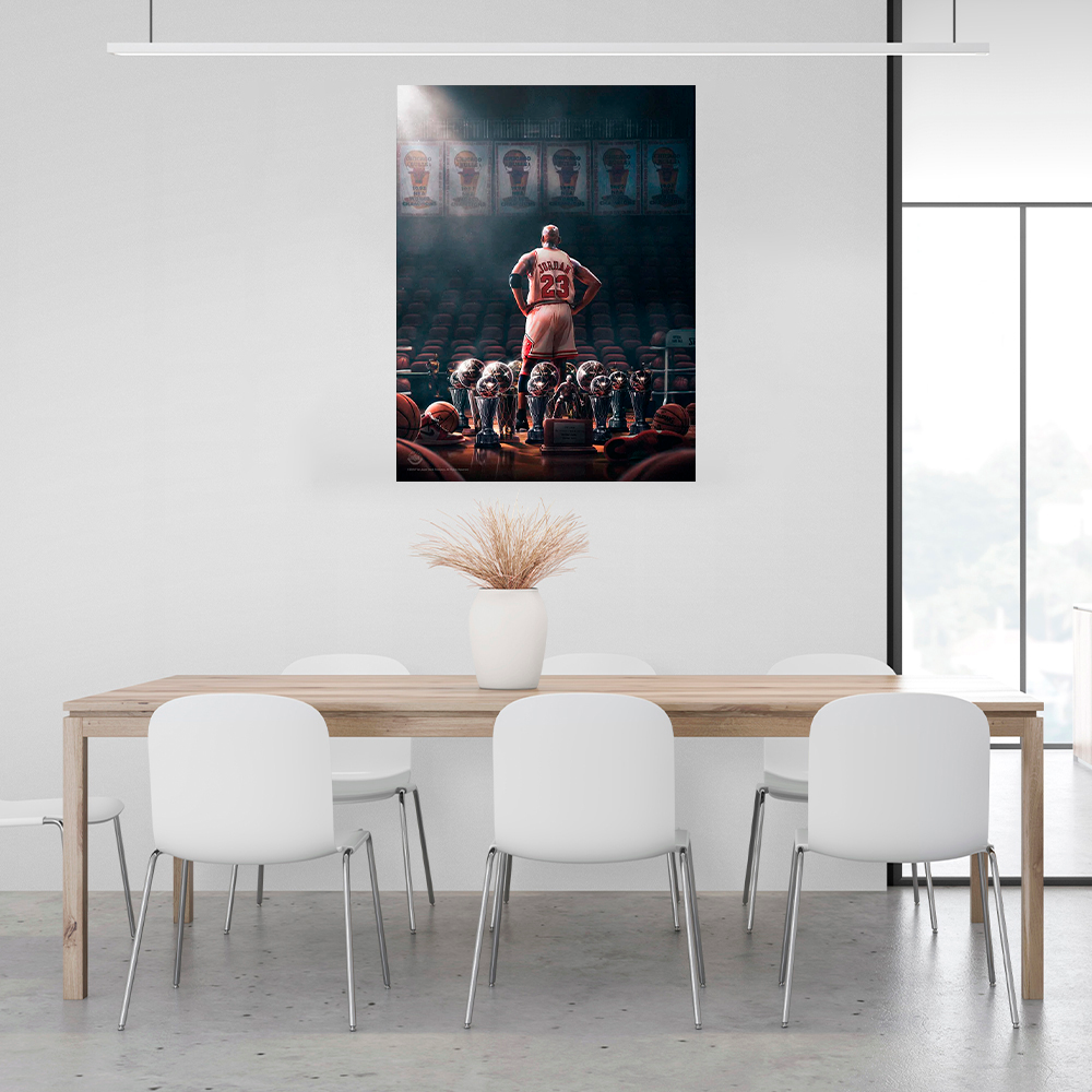 Kunstdruck auf Leinwand, Motiv: Weiße Boxhandschuhe auf weißem Hintergrund