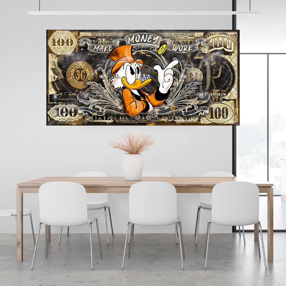 MAKE MONEY WORK Art Canvas