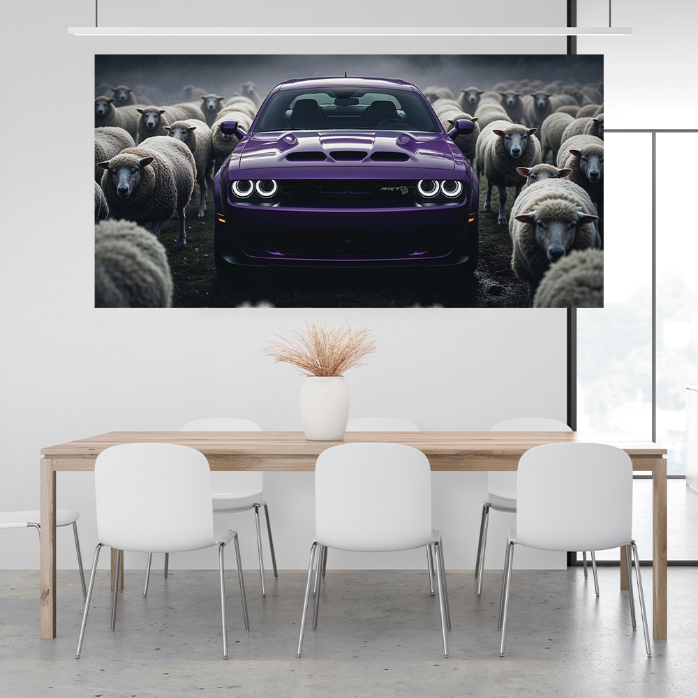 Purple Rebel – Stand Alone, Lead the Pack Canvas Wall Art