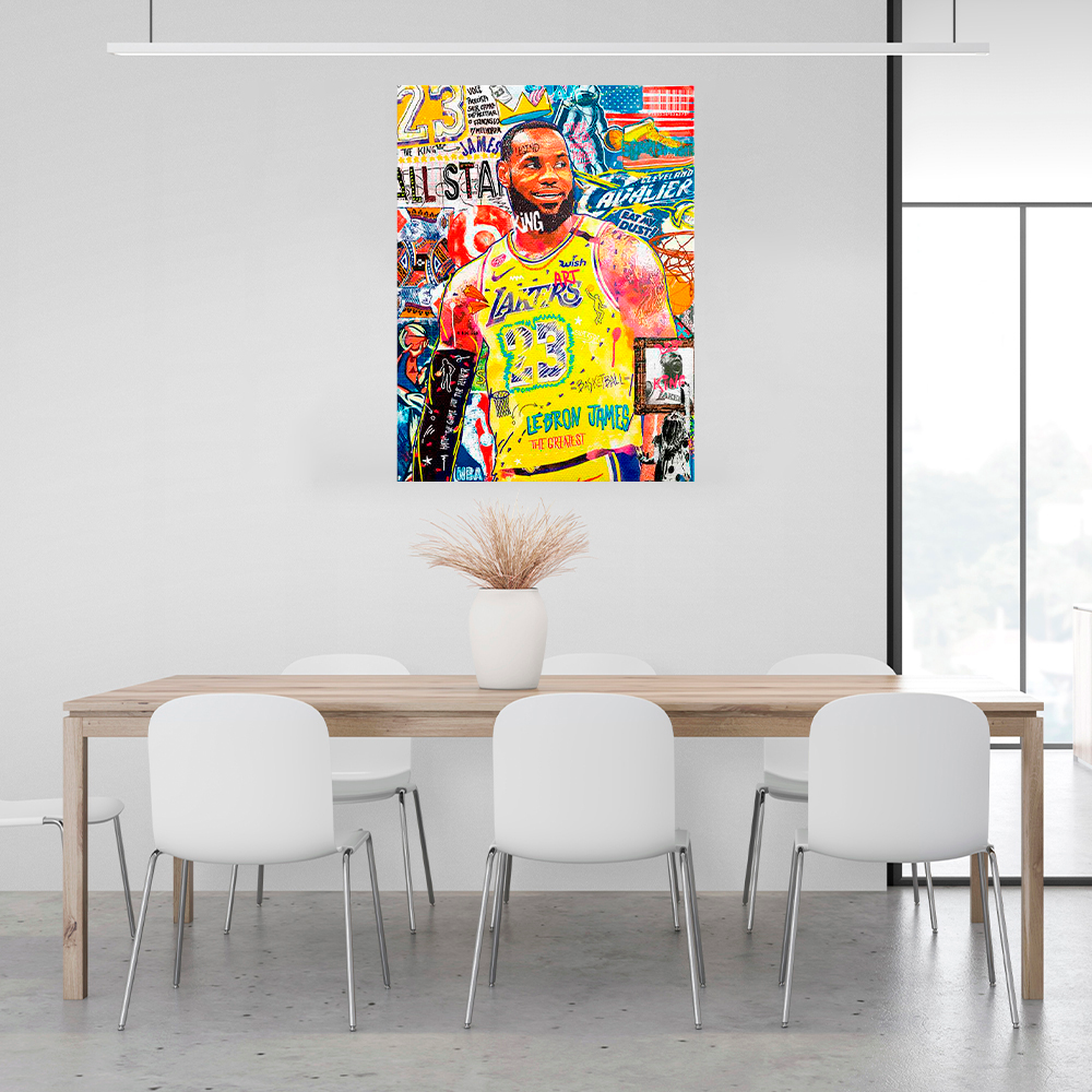 Kunstdruck auf Leinwand, Motiv: Weiße Boxhandschuhe auf weißem Hintergrund