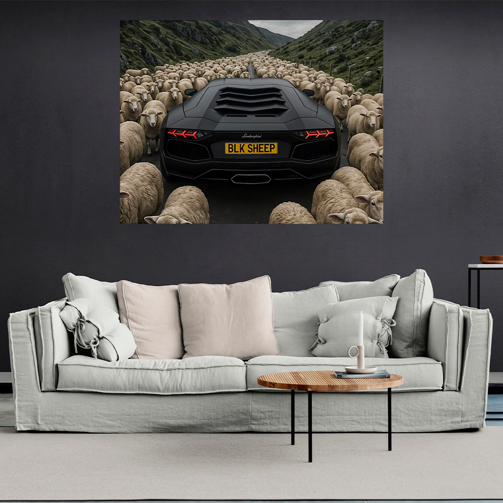 Leinwandbild „Roter Ferrari“