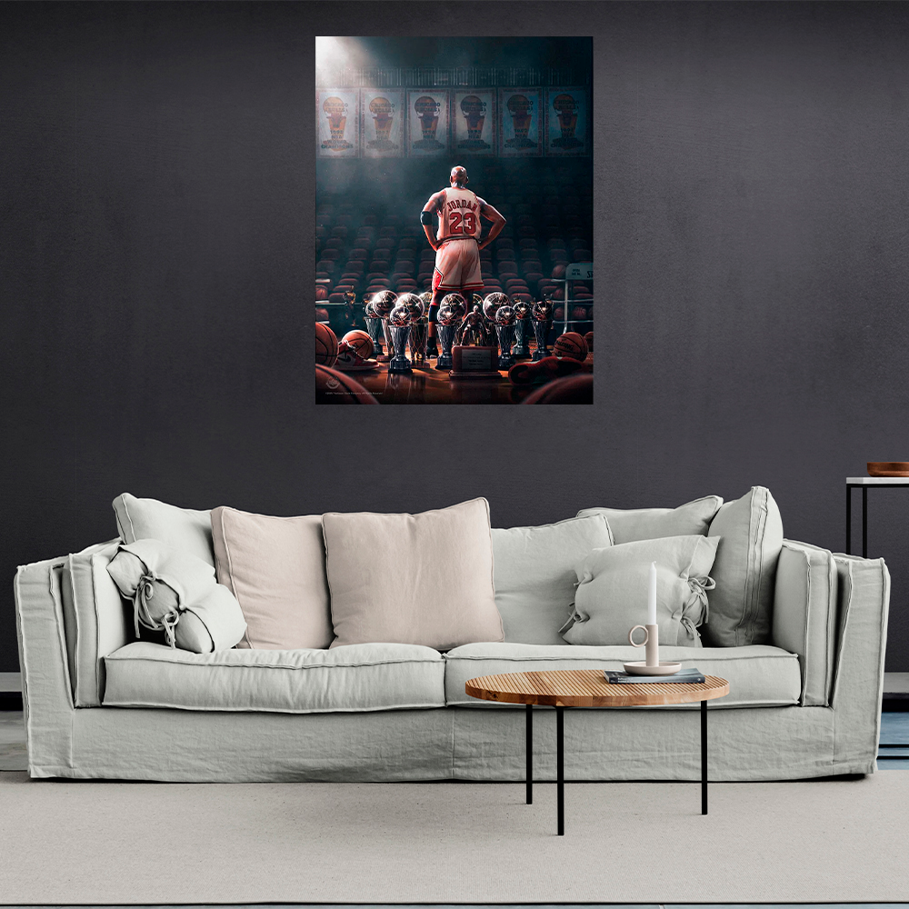 Kunstdruck auf Leinwand, Motiv: Weiße Boxhandschuhe auf weißem Hintergrund