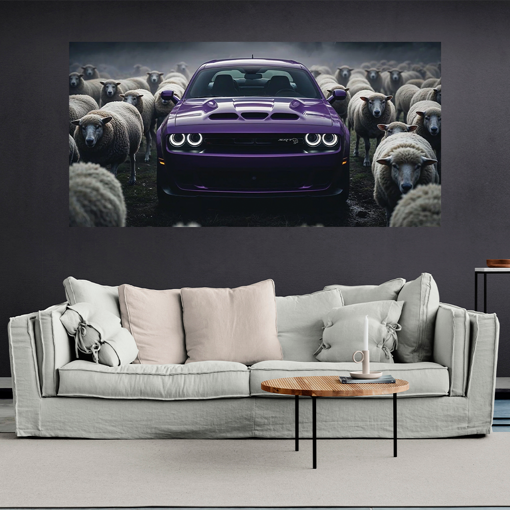 Purple Rebel – Stand Alone, Lead the Pack Canvas Wall Art