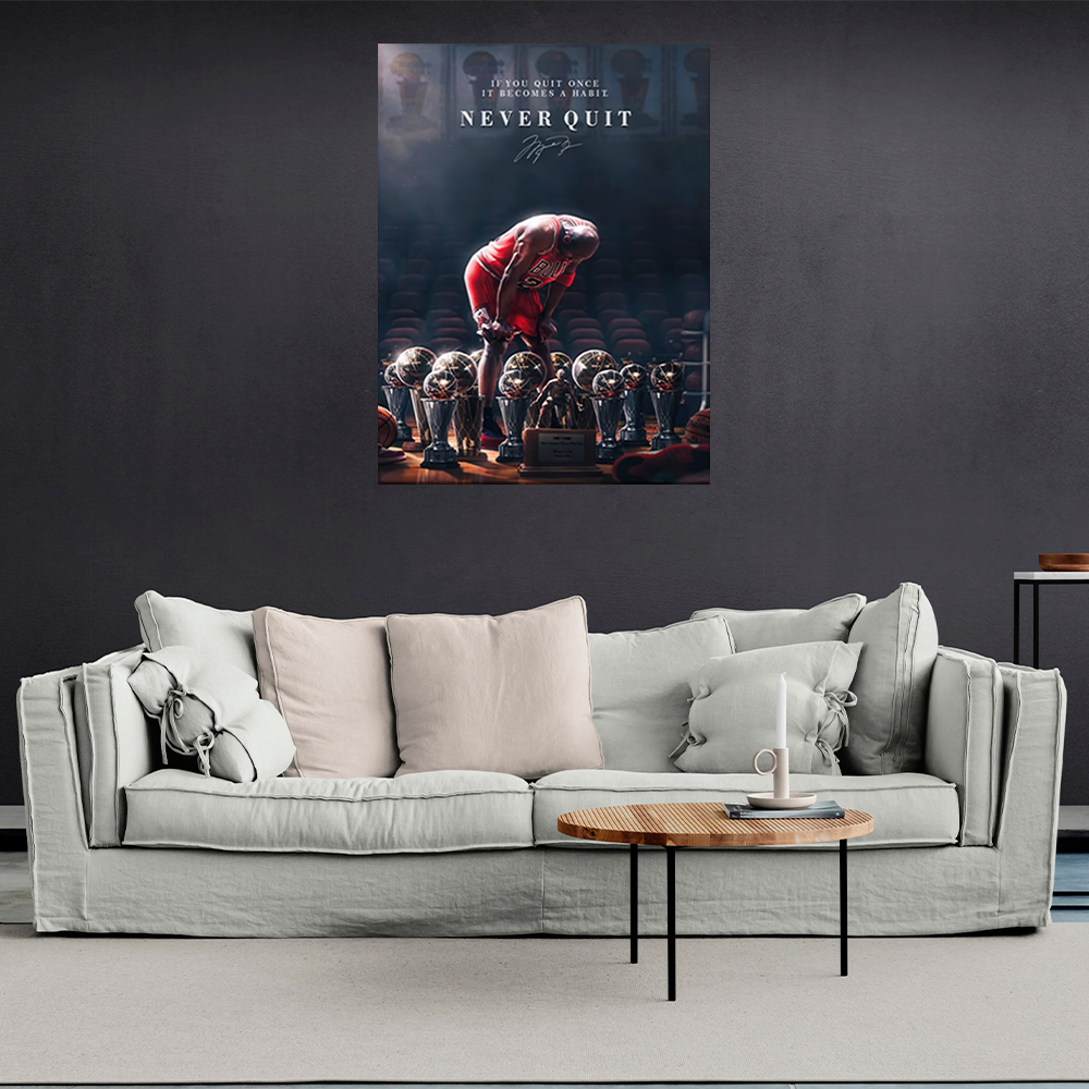 Never Give Up: The Path of a Legend Canvas