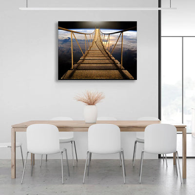 Leinwandbild „Eine Brücke über den Planeten“