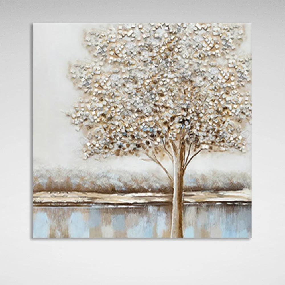 Leinwandbild „Ein Baum in Pastellfarben“