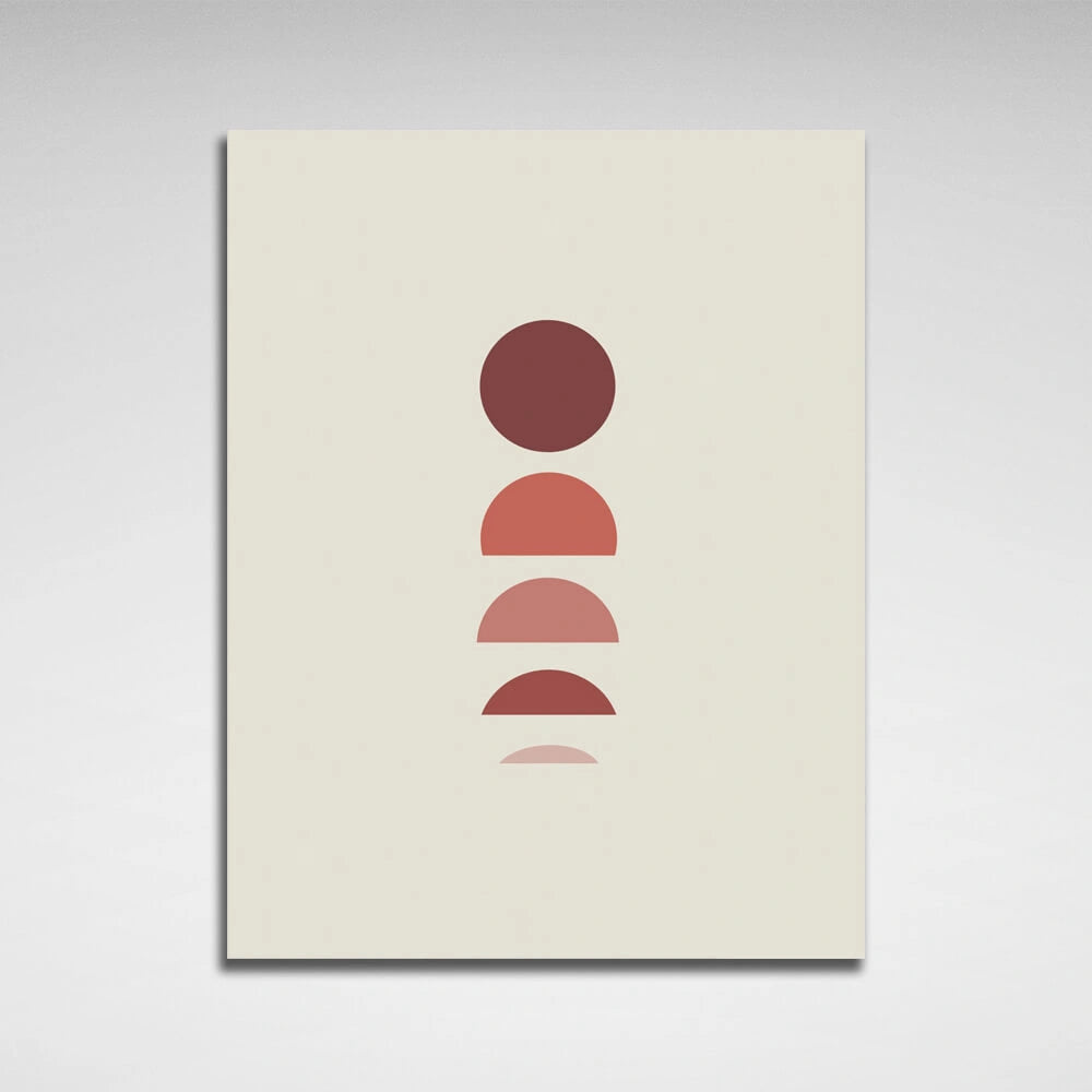 Abstraction Fading shades red Canvas Wall Art Print