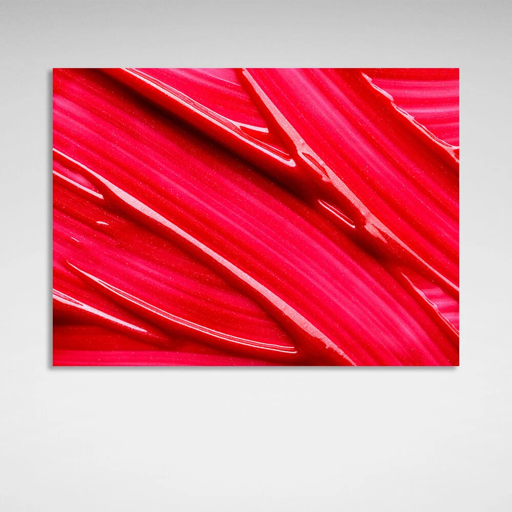 Abstraktion rote Farbe Abstraktion Leinwand Wand Kunstdruck