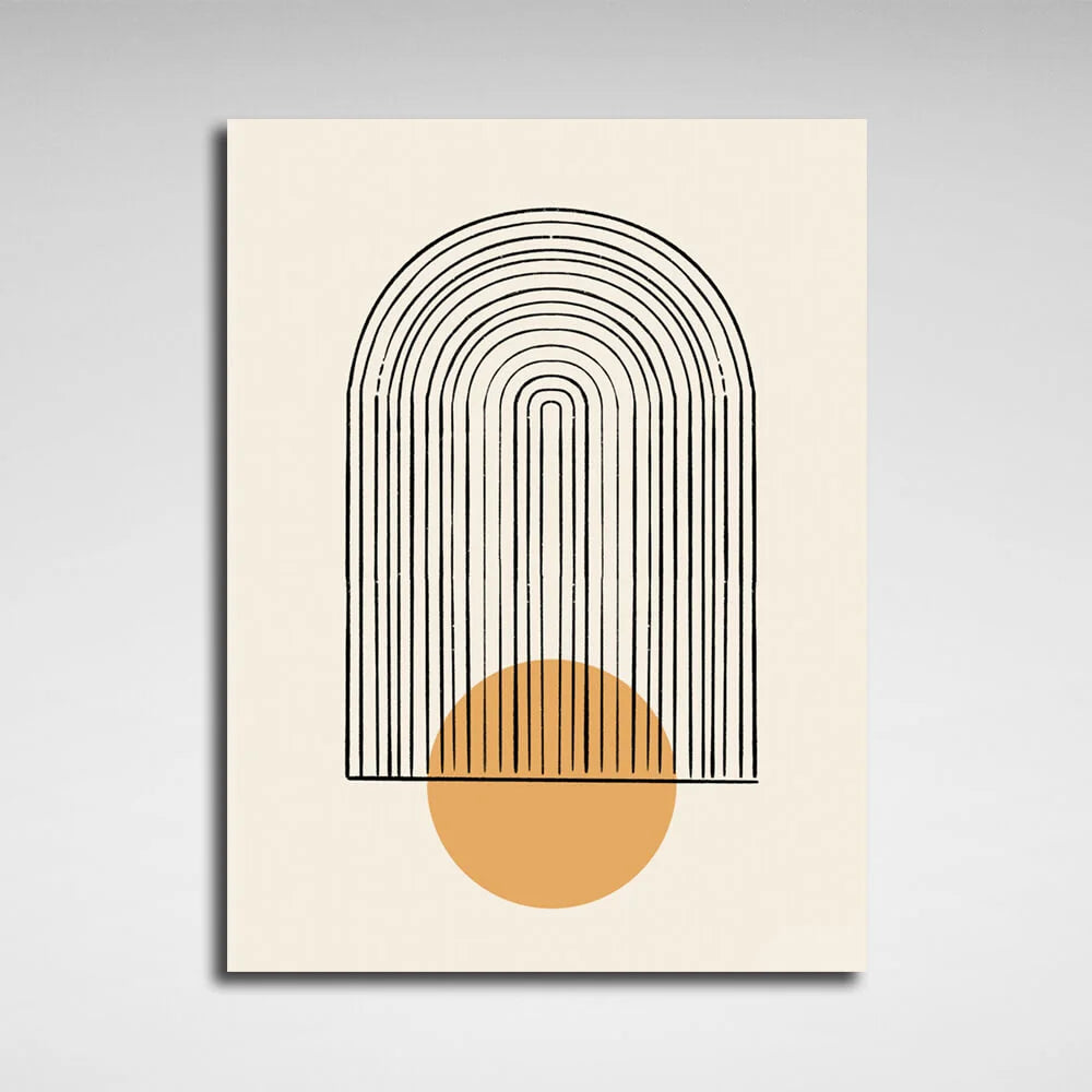 Abstraction Sunny minimalism Canvas Wall Art Print