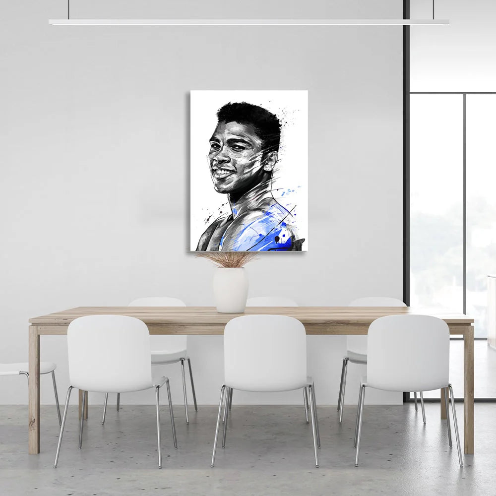 Leinwand-Kunstdruck „Boxer Muhammad Ali“