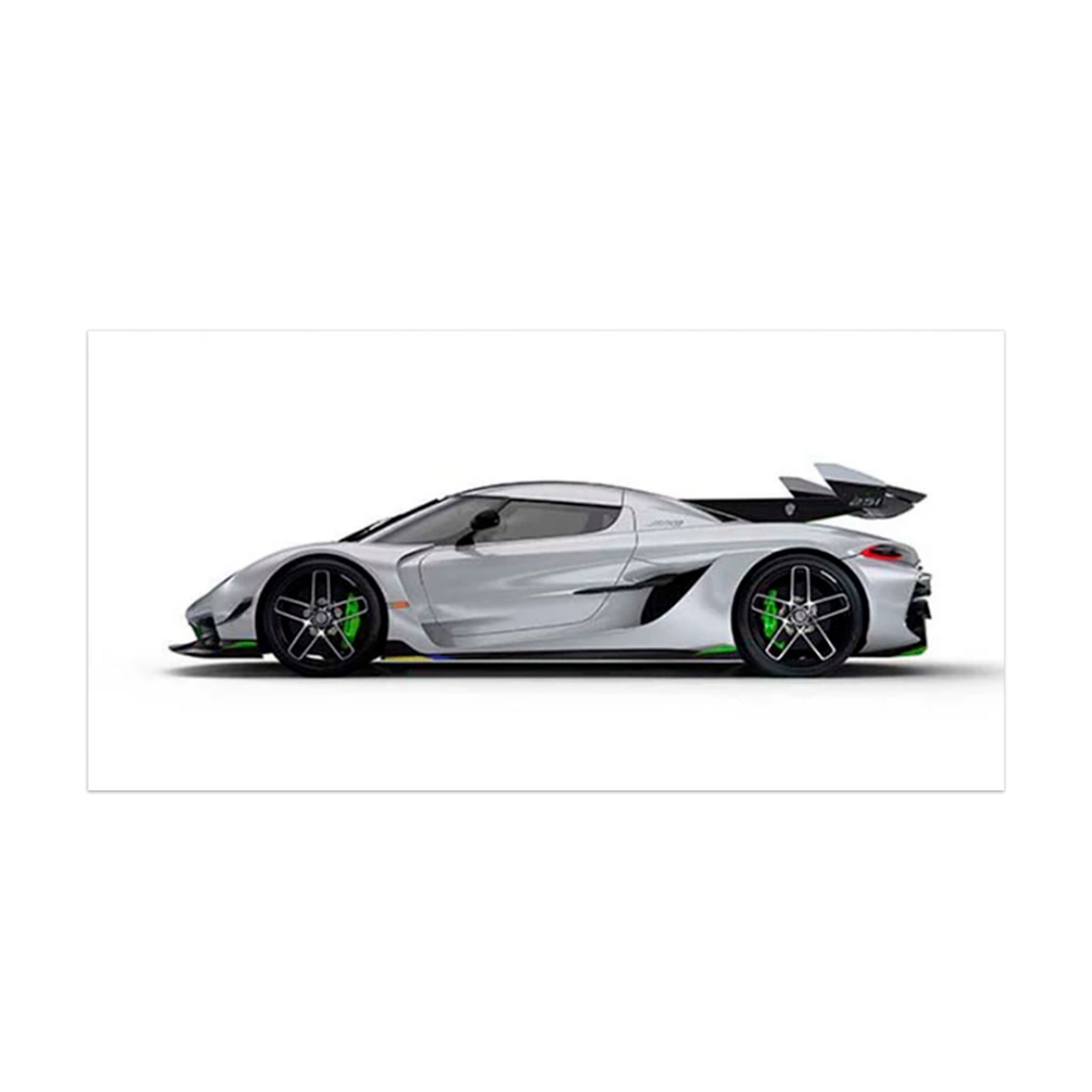 Leinwandbild, Wandbild, Auto, Koenigsegg Jesko, Weiß