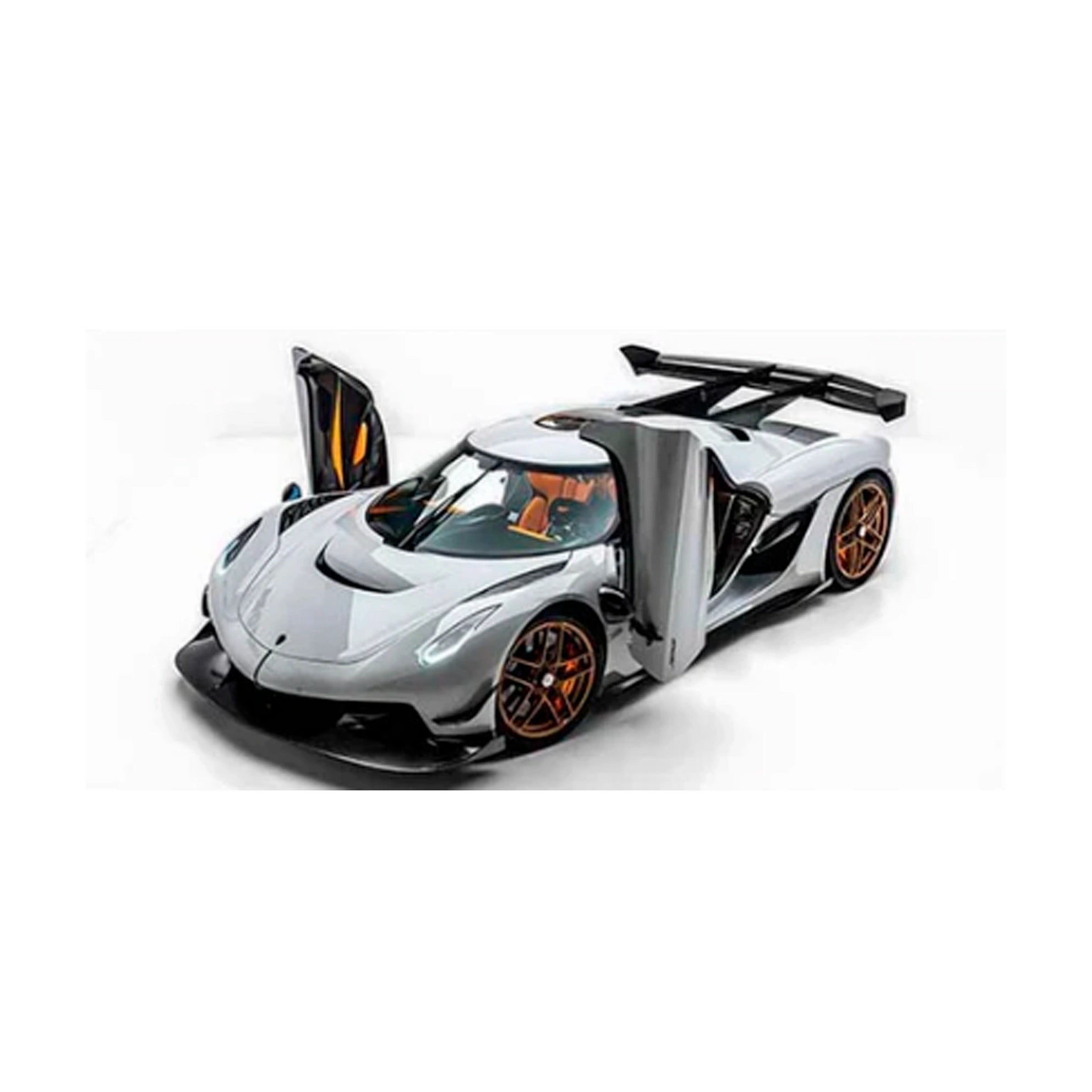 Leinwandbild, Wandbild, Auto, Koenigsegg Jesko Attack, Weiß