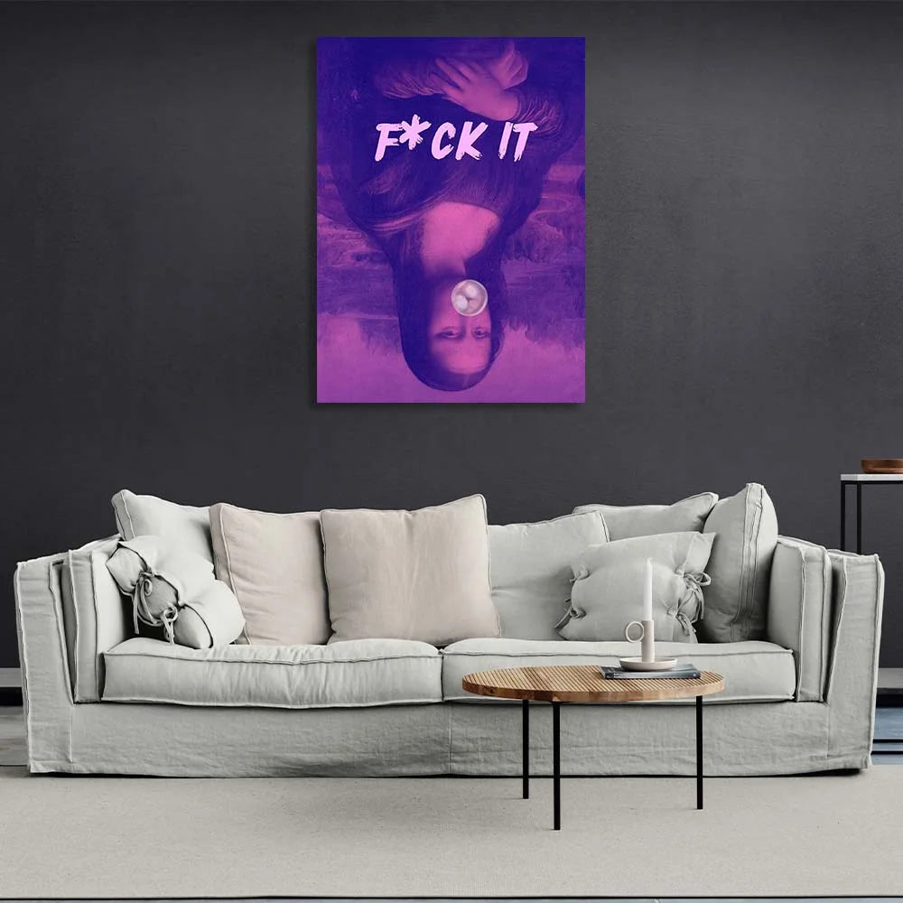Leinwandbild, umgedrehte Mona Lisa