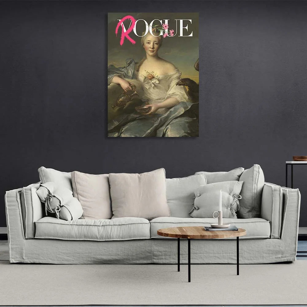Kunstdruck auf Leinwand, Madame de Pompadour. Rogue