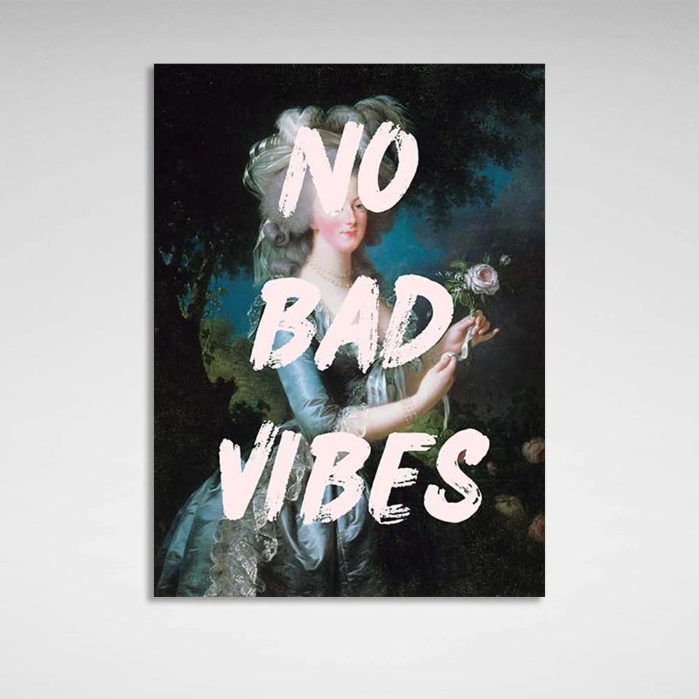 Leinwandbild „No bad vibes“