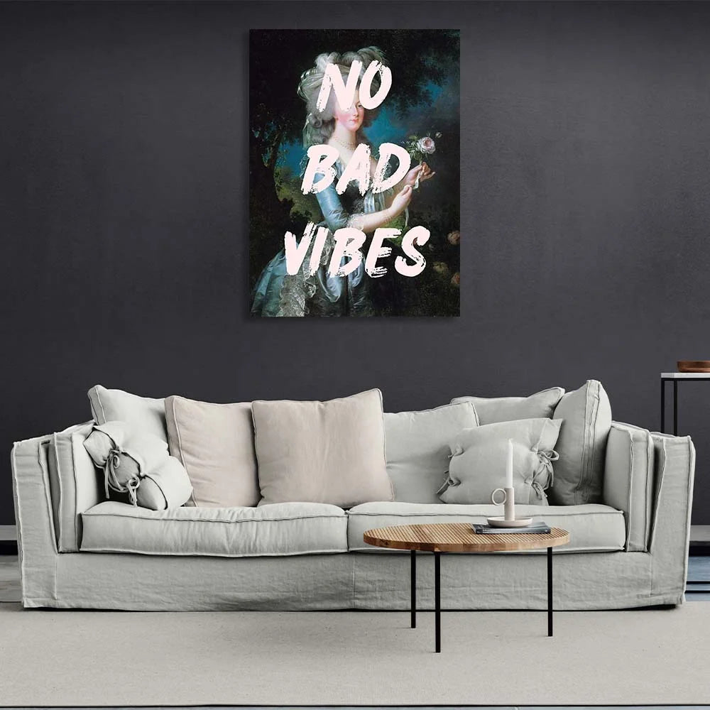 Leinwandbild „No bad vibes“