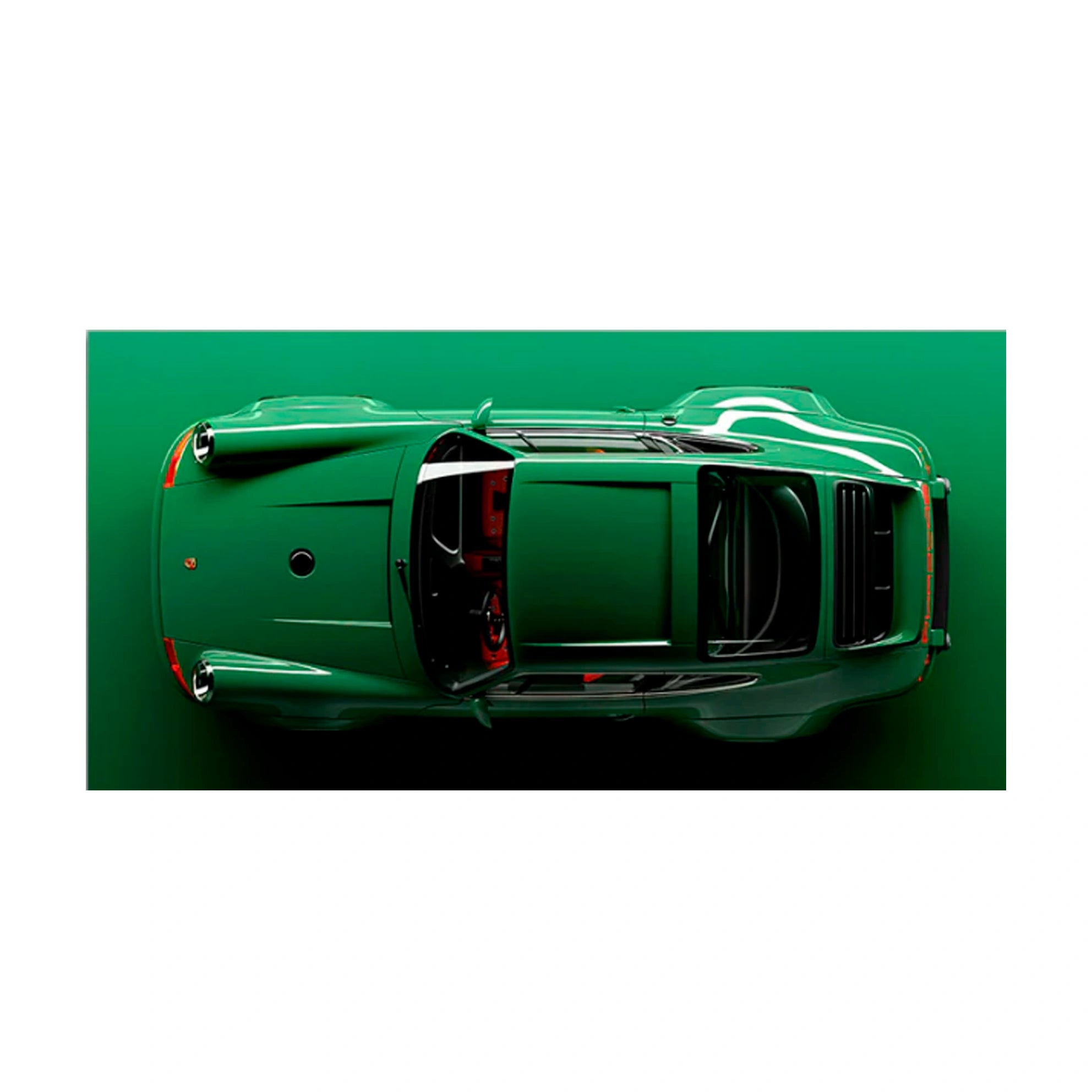 Leinwandbild, Motiv: Porsche 911, Grün