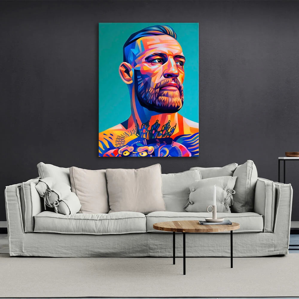 Conor McGregor Popart-Leinwand-Kunstdruck