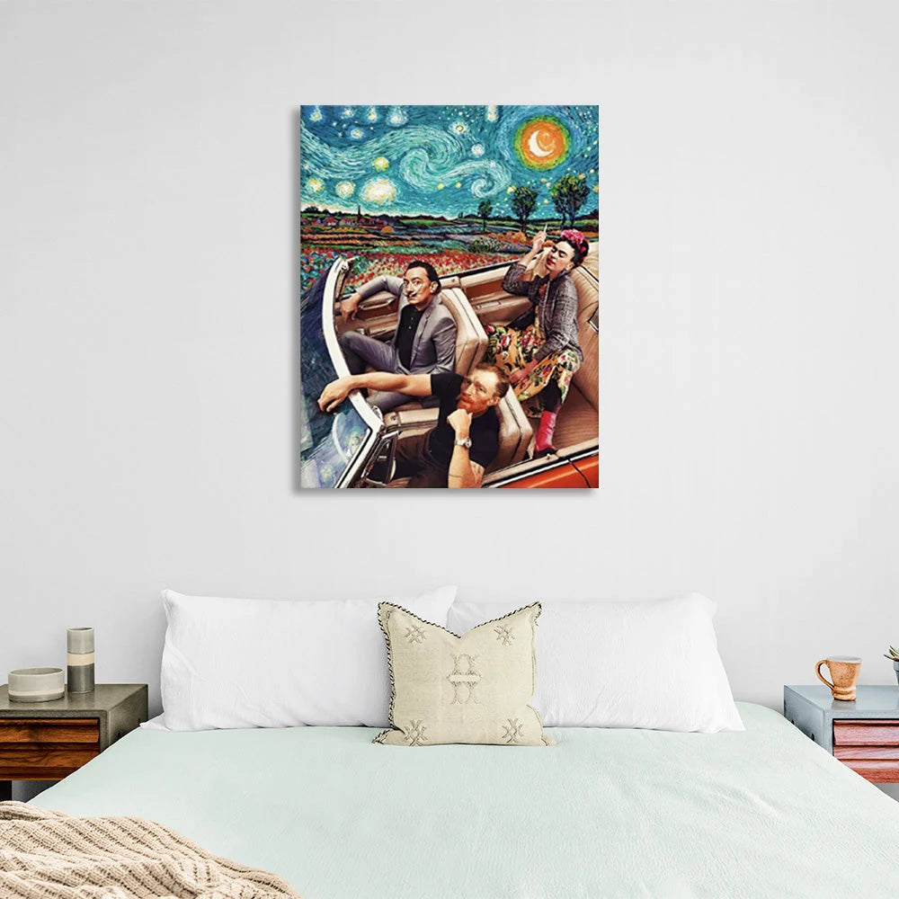Contemporary art by famous artists Canvas Wall Art Print