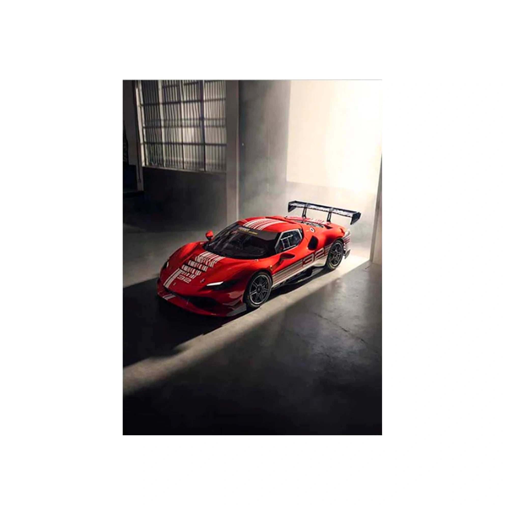 Ferrari 296 Challenge Leinwand-Kunstdruck