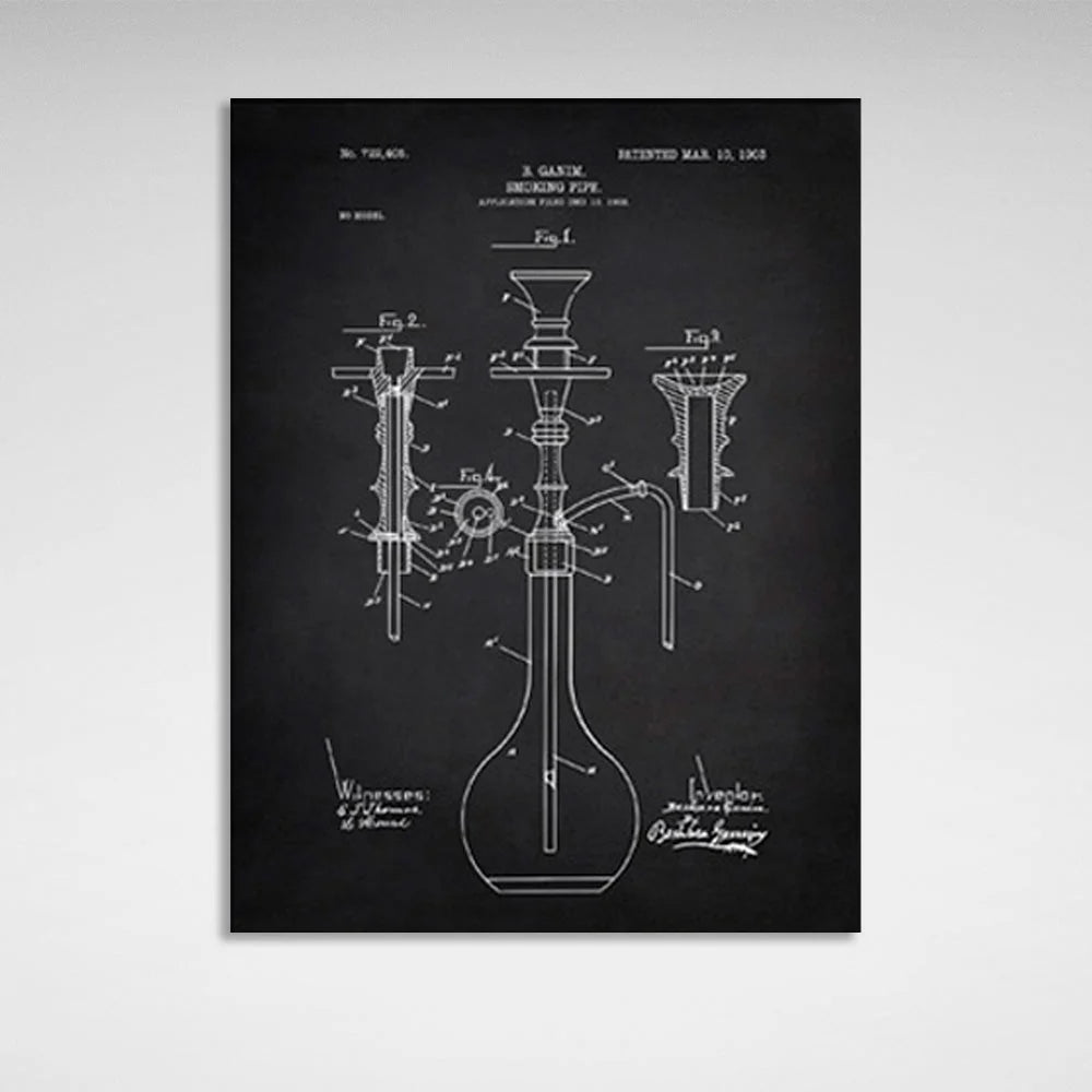 Leinwandbild „Shisha-Diagramm“