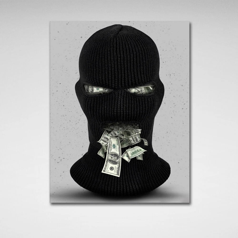 Money Gang – Motivierender Kunstdruck auf Leinwand