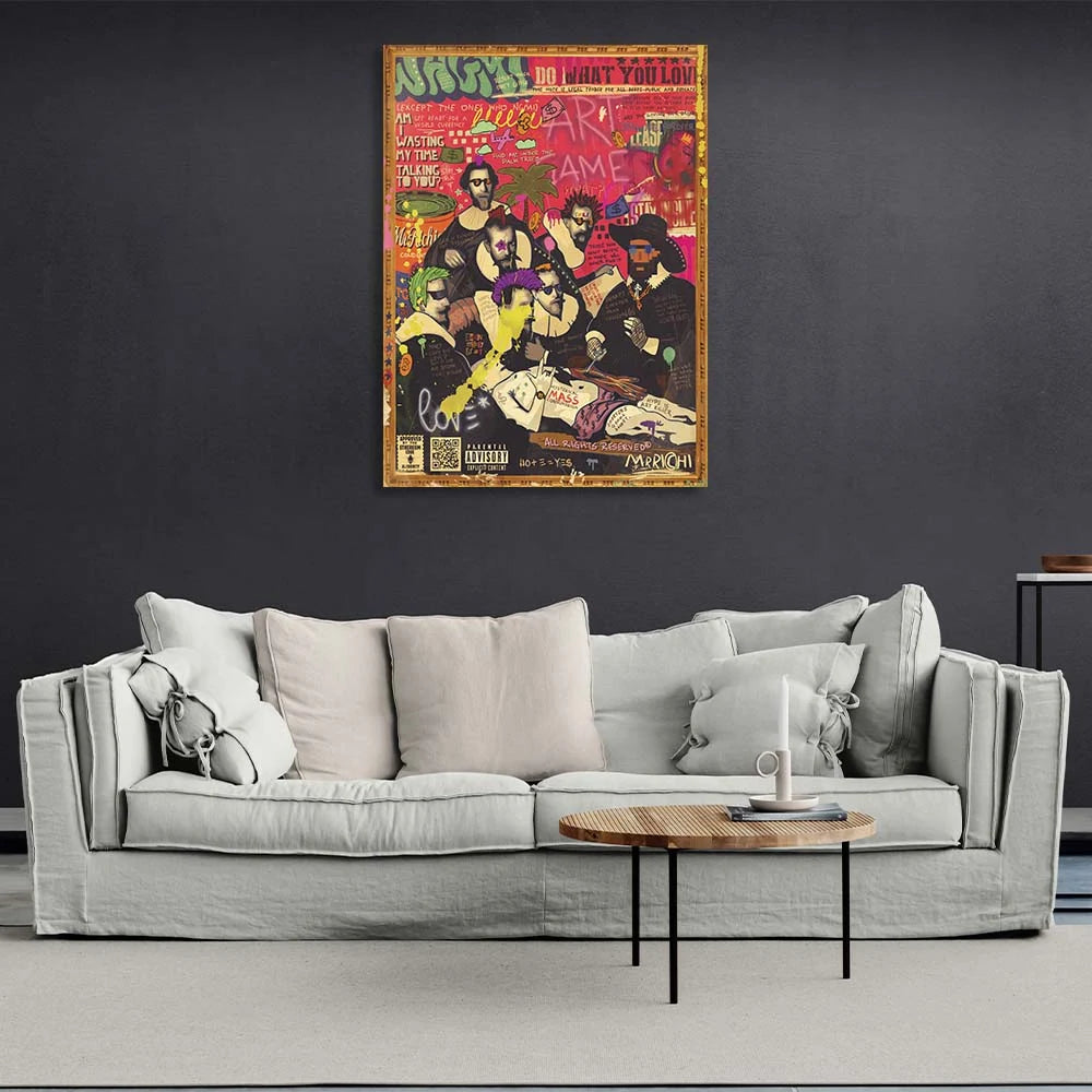 Pop Art Anatomie Lektion Leinwand Wand Kunstdruck