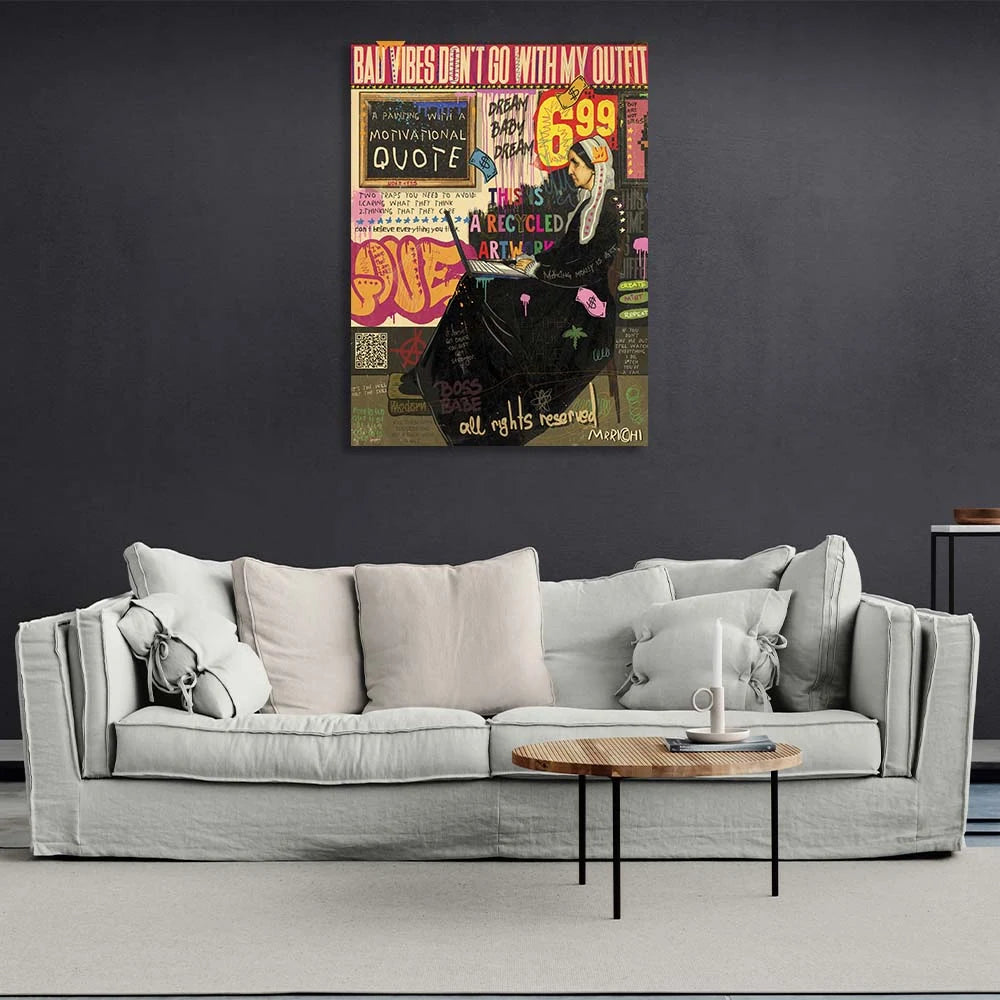 Pop Art Whistlers Mutter Leinwand-Kunstdruck