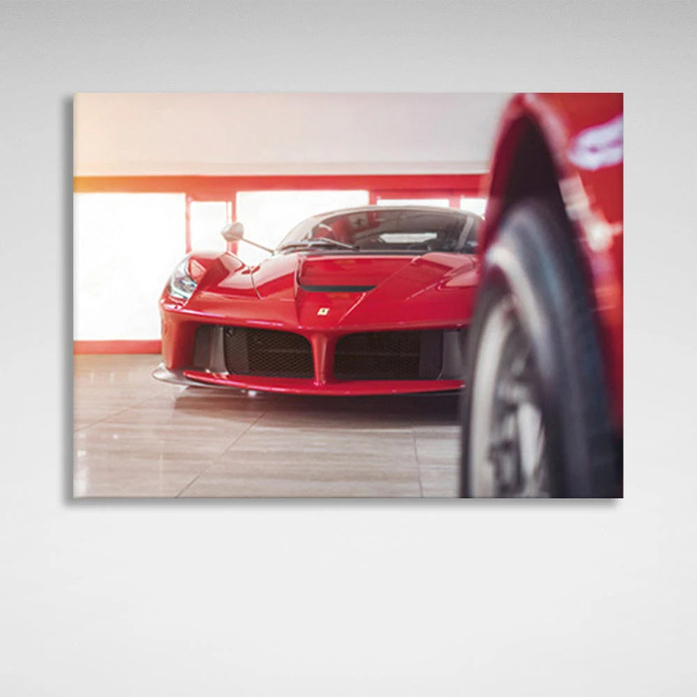 Leinwandbild „Roter Ferrari“