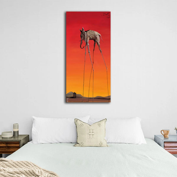 Reproduktion Elefanten Salvador Dali Reproduktion Leinwand Wand Kunstdruck