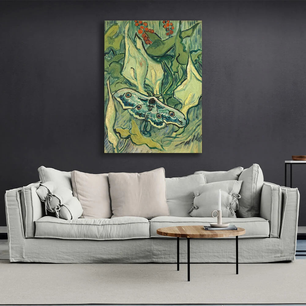 Reproduktion „Der tote Kopfwurm“ von Van Gogh, Reproduktion auf Leinwand, Kunstdruck