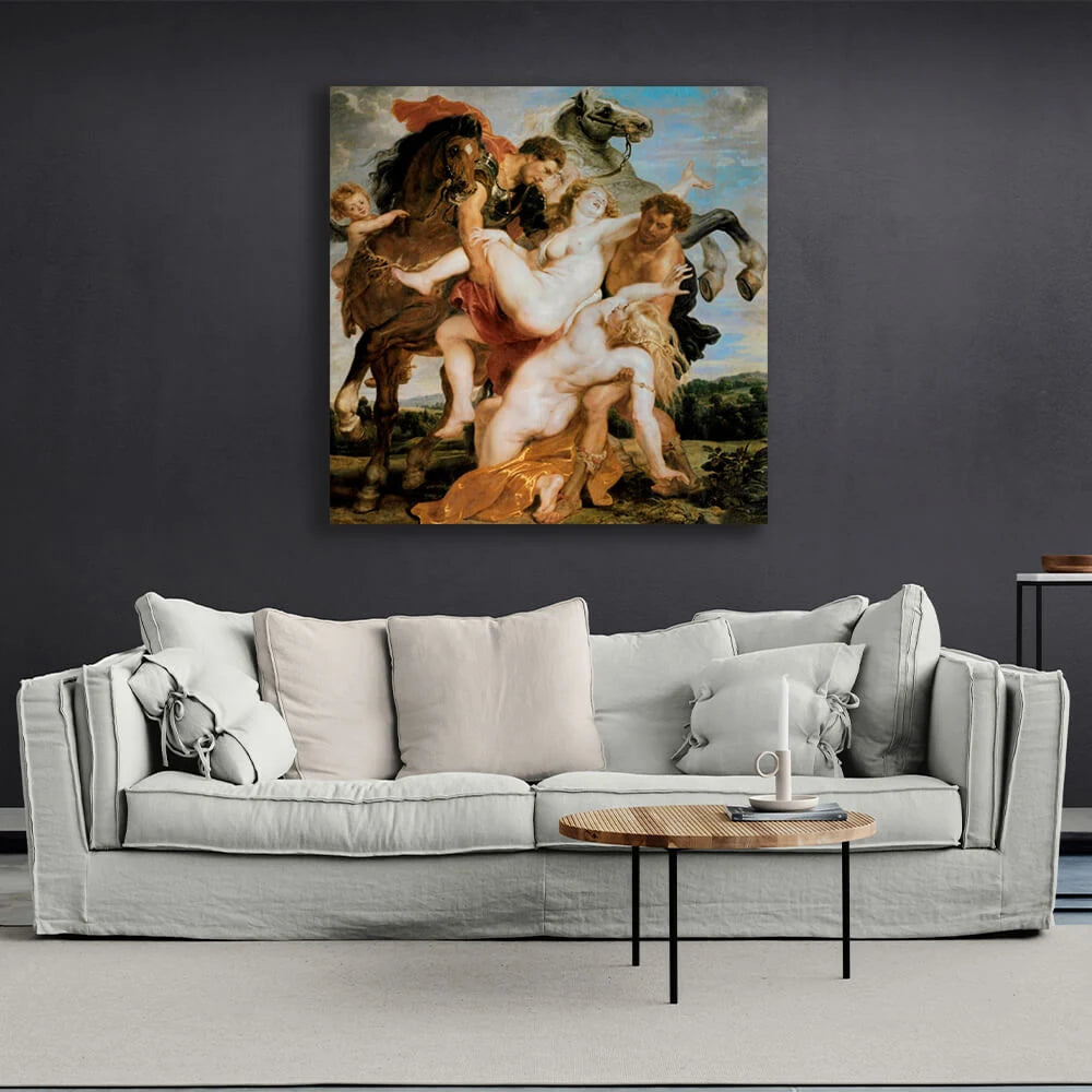 The Abduction of the Daughters  Canvas Wall Art Print