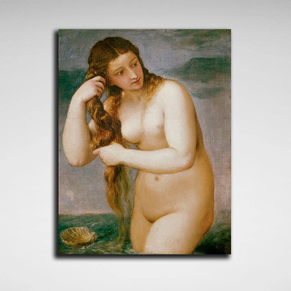 Kunstdruck auf Leinwand, Venus Anadiomena