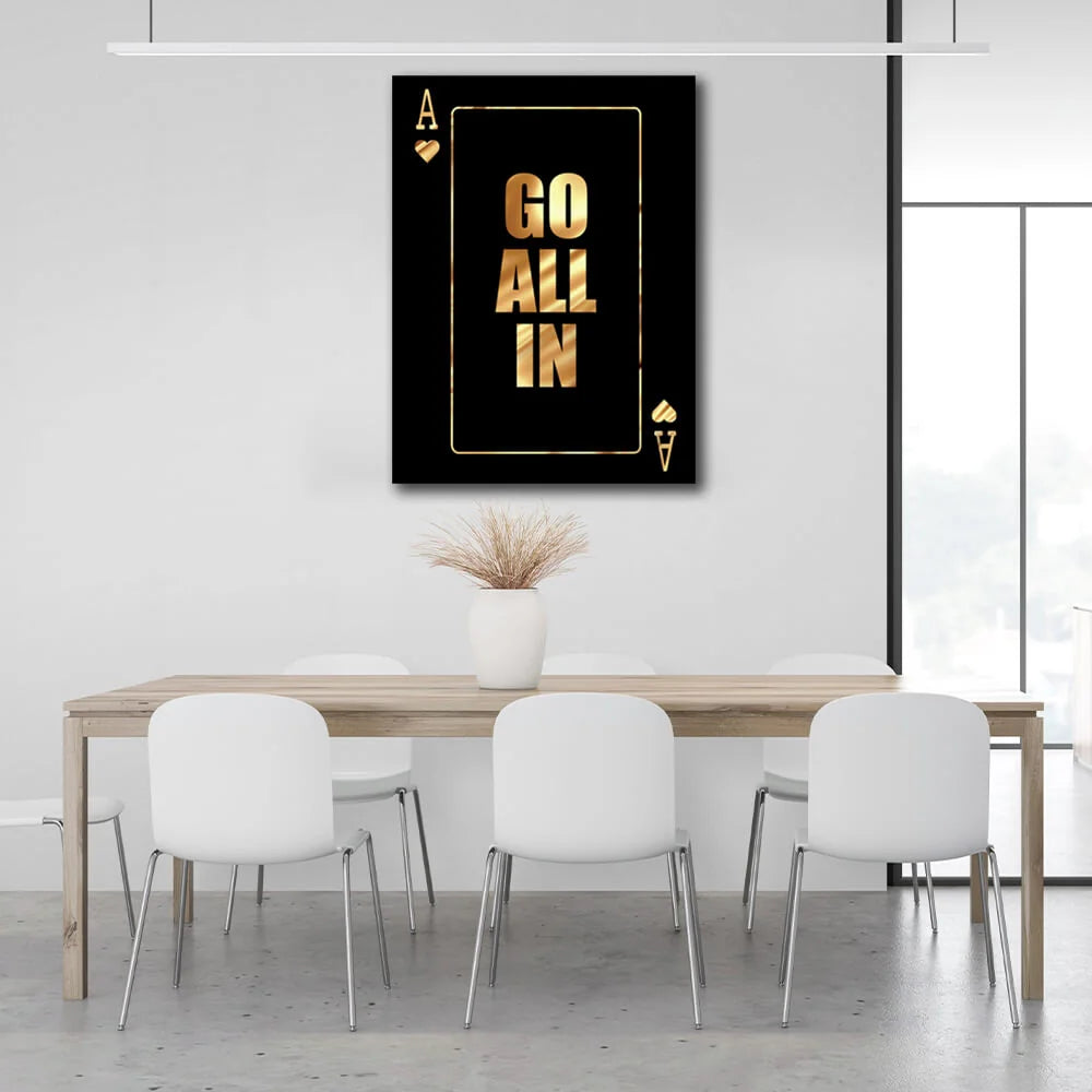 To motivate All in Motivational Canvas Wall Art Print